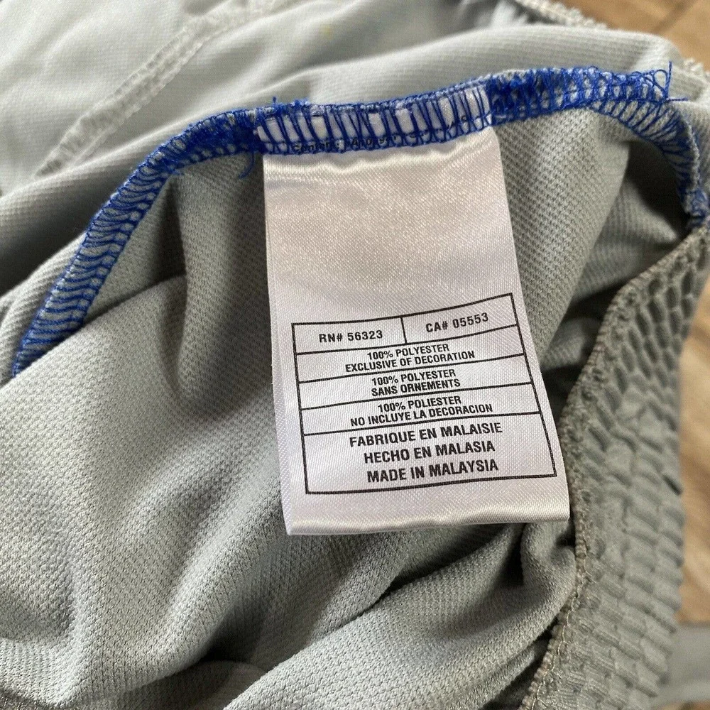 Air Jordan Flight Jacket Gray Blue Large Jumpman Track Jacket - Picture 10 of 10